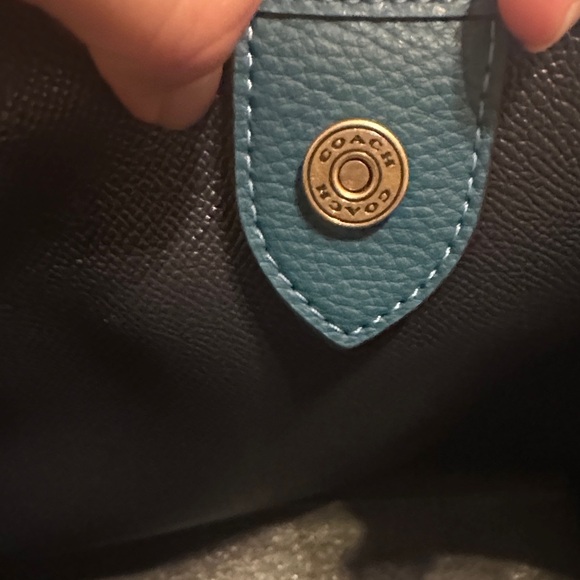 Coach Deep Teal Tote Bag - Picture 11 of 13